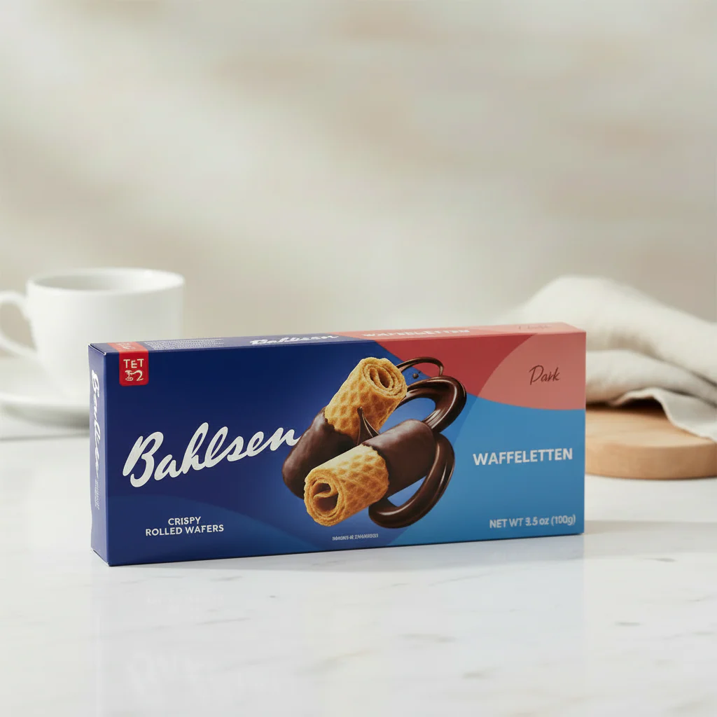 Bahlsen Dark Chocolate Wafer Roll (Waffletten)