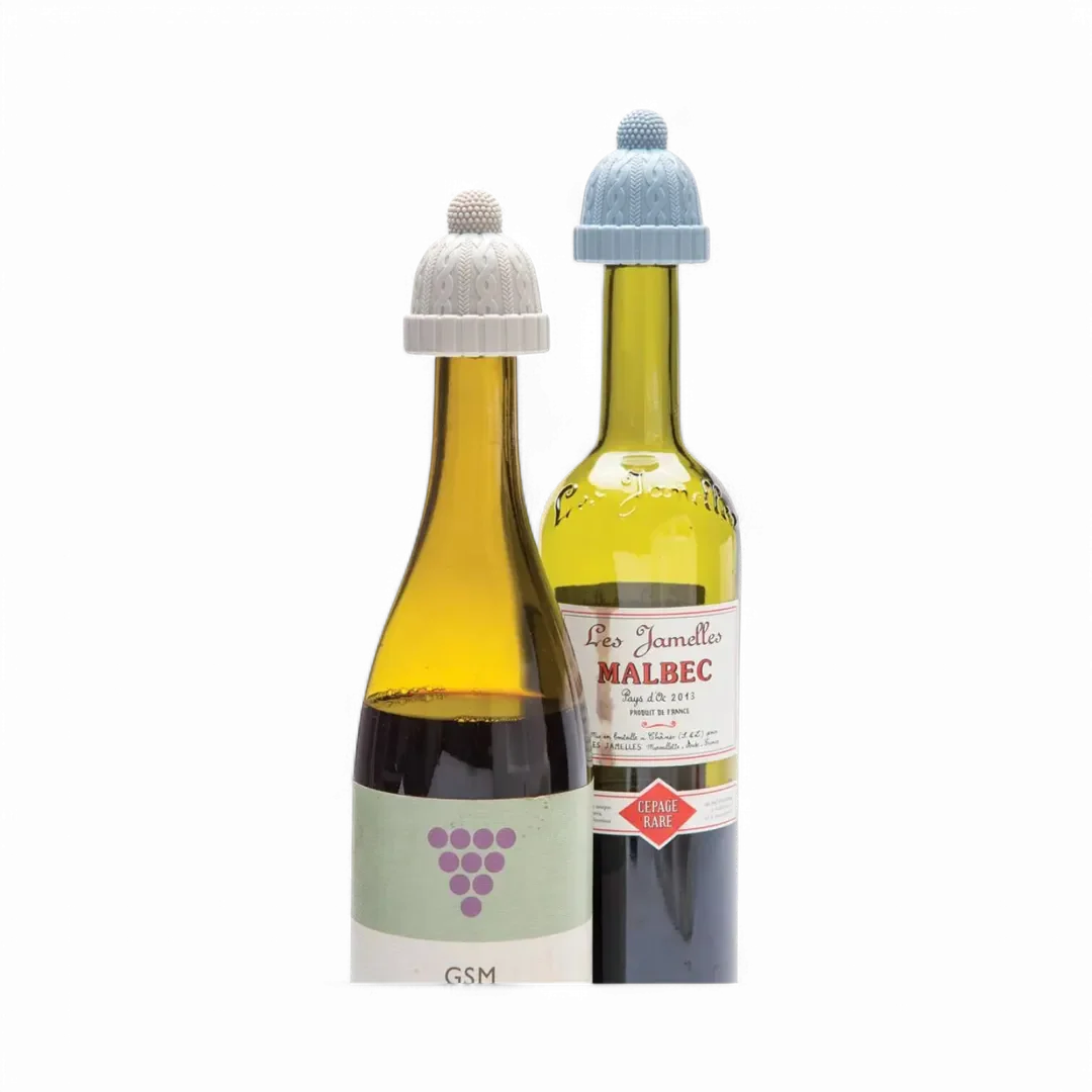 Blue & Grey Beanie - Pack of 2 | Bottle Stoppers - Image 2