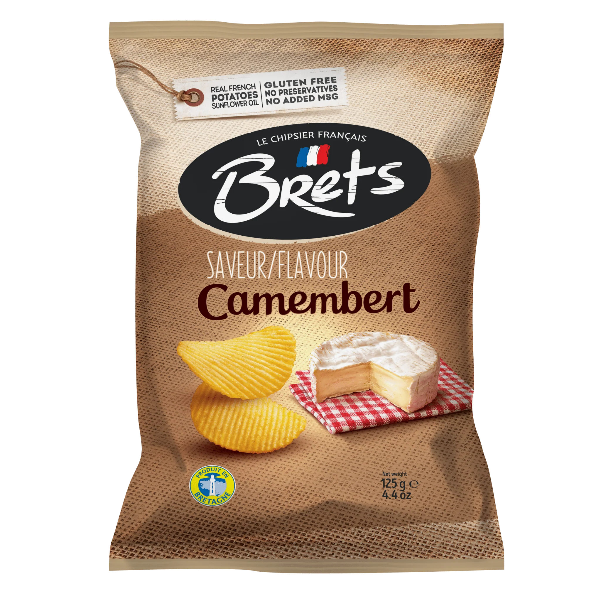 Brets Potato Chips with Camembert Flavor