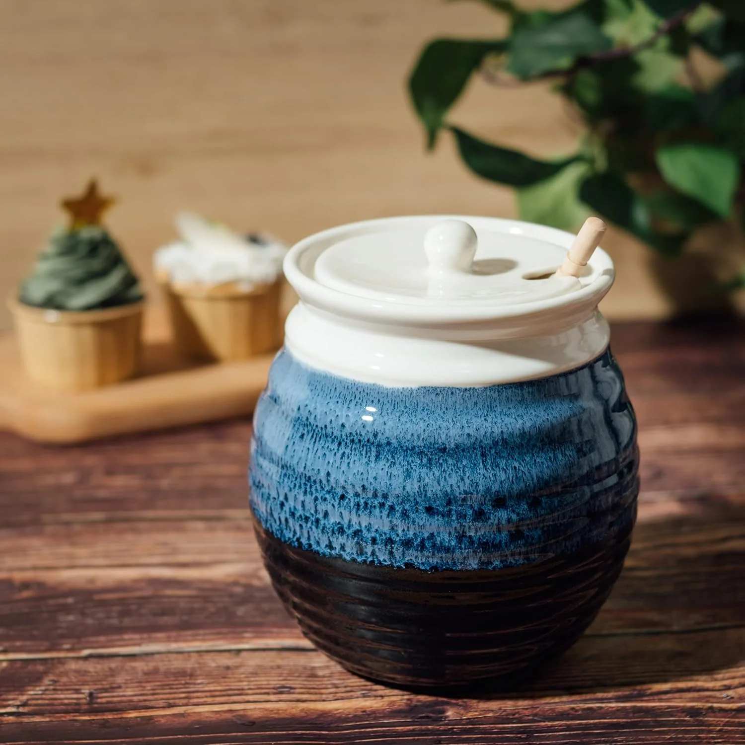 Ceramic Honey Pot - Image 3