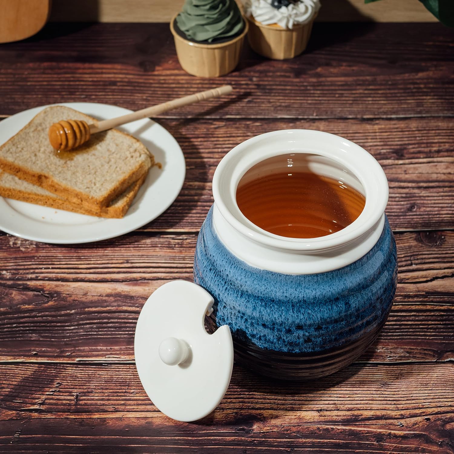 Ceramic Honey Pot - Image 4