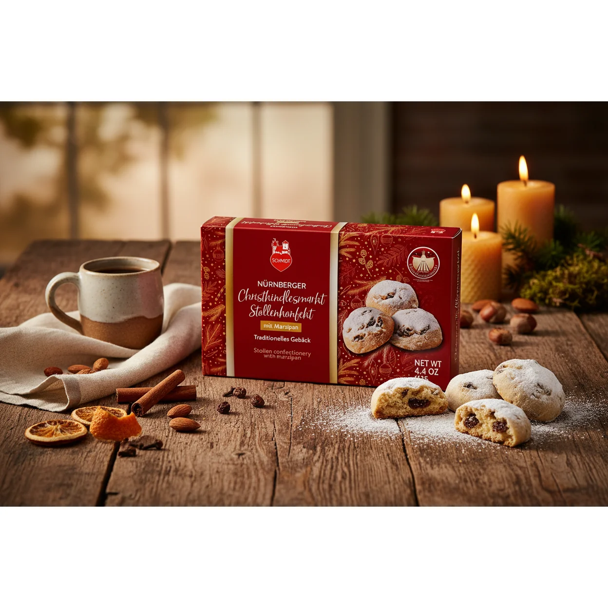 Christmas Market Marzipan Stollen Confectionery - Image 3