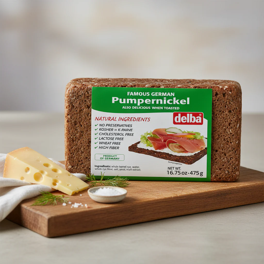 Delba German Pumpernickel Bread
