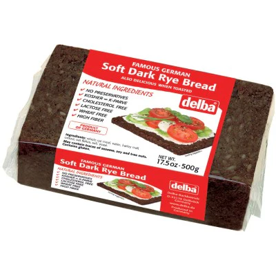 Delba Soft Dark Rye Bread - Image 2