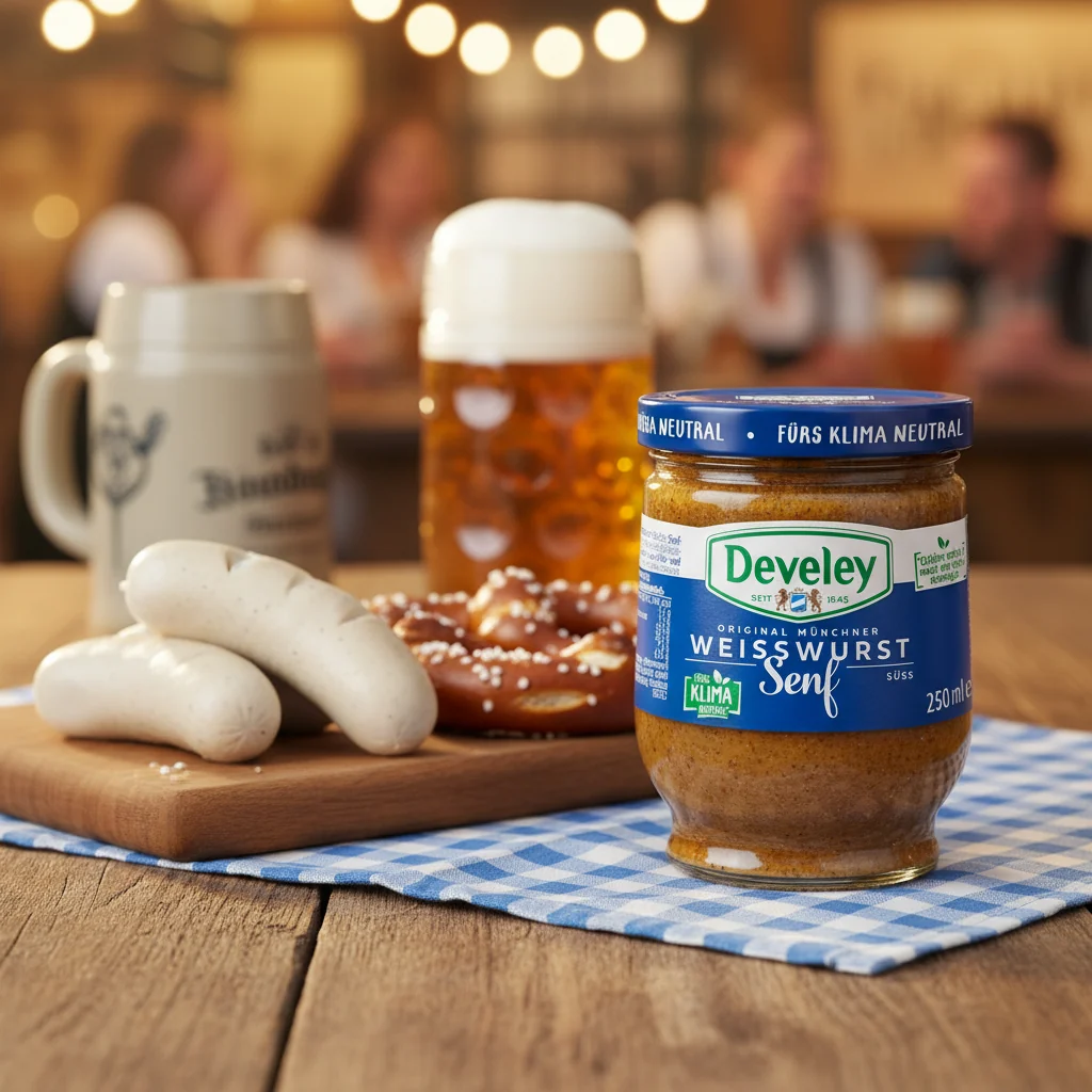 Develey Sweet Munich Mustard in Jar - Image 2