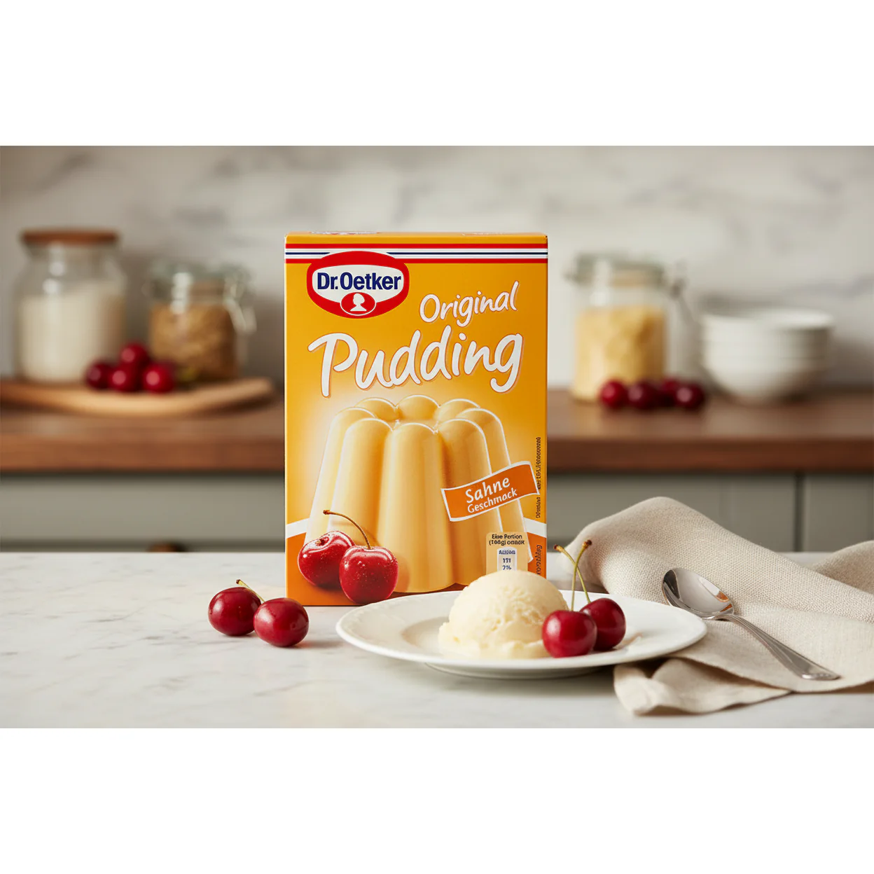Dr. Oetker Original Cream Pudding, 3 Pouch Pack