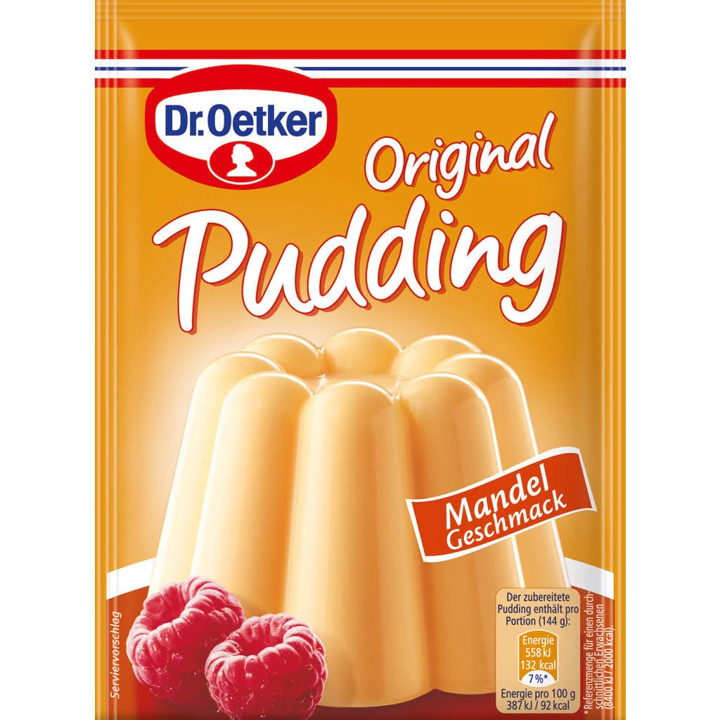 Dr. Oetker Original Pudding Mandel (Almond), 3 Pouch Pack - Image 2