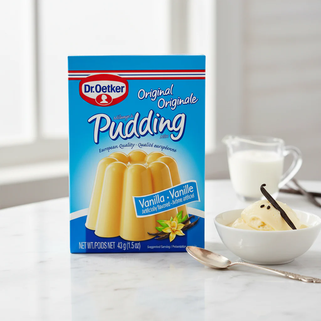 Dr. Oetker Original Vanilla Pudding, 3 Pouch Pack