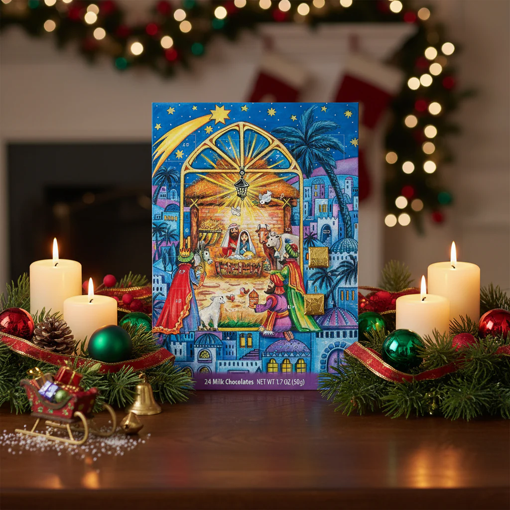 Erika's Pantry Nativity Scene Advent Calendars choose with or without Angels - Image 2