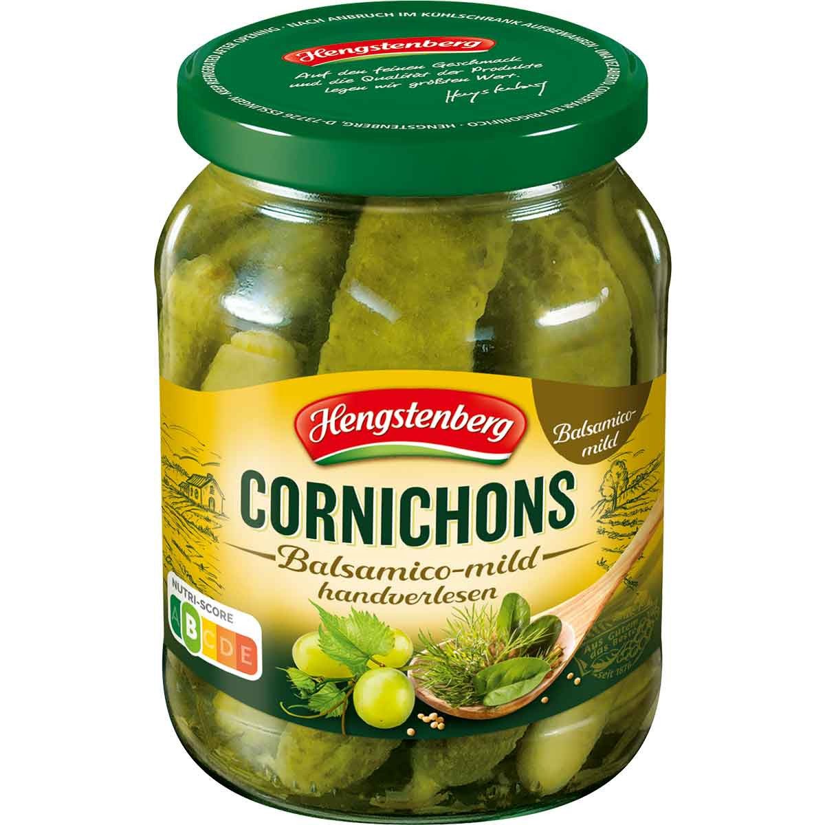 Hengstenberg Cornichons with Mild Balsamic Vinegar - Image 2