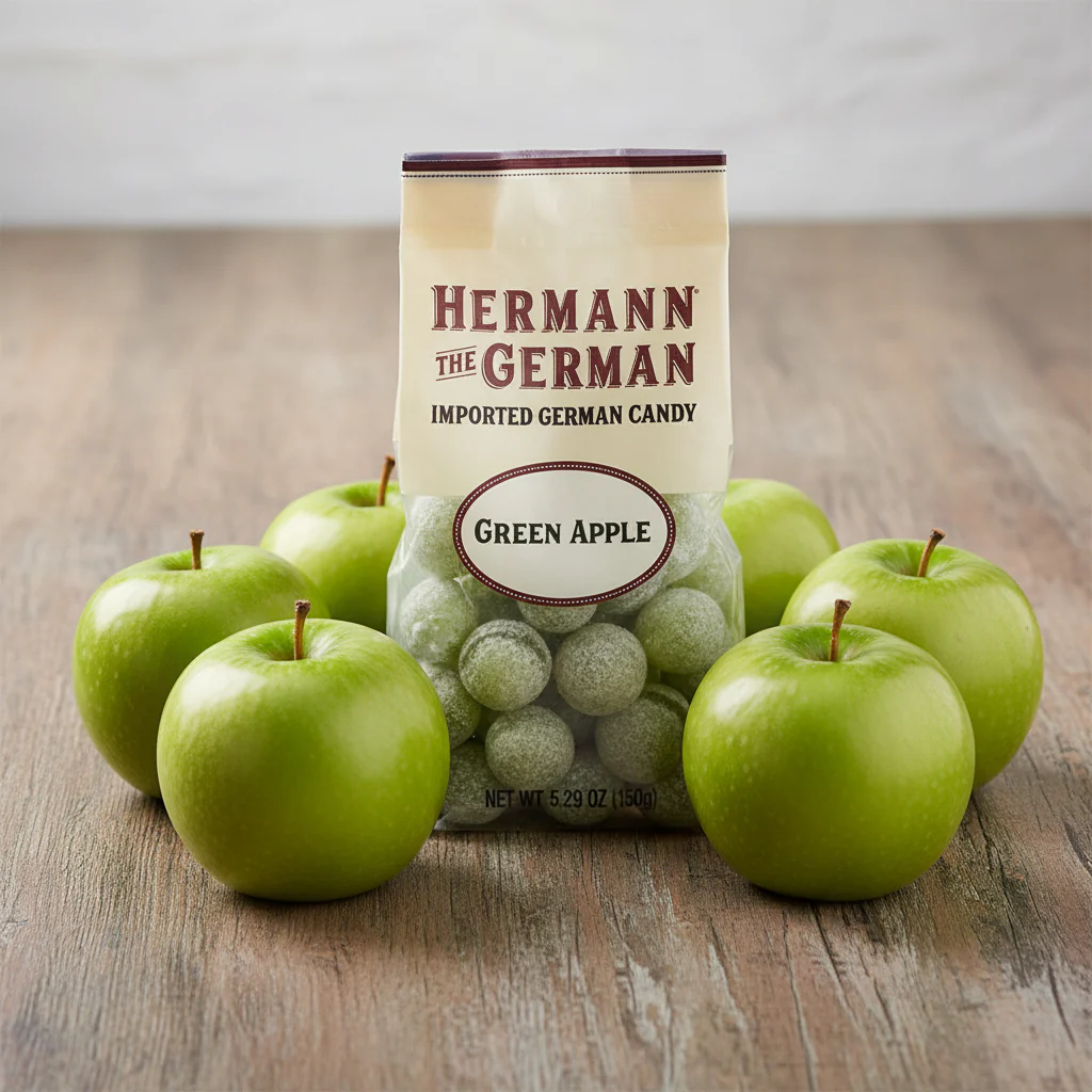 Hermann the German Green Apple Candy