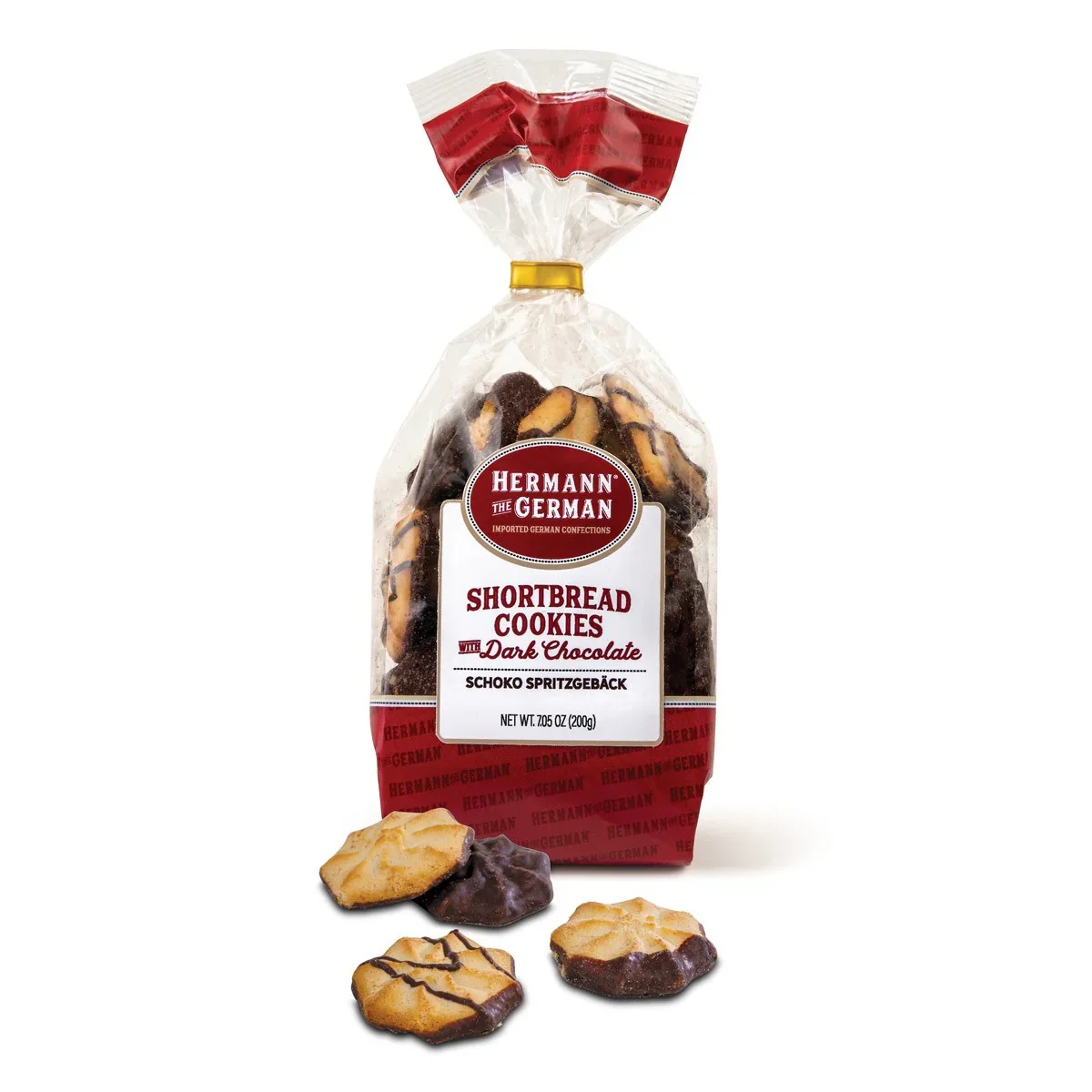 Hermann the German Shortbread Cookies with Dark Chocolate