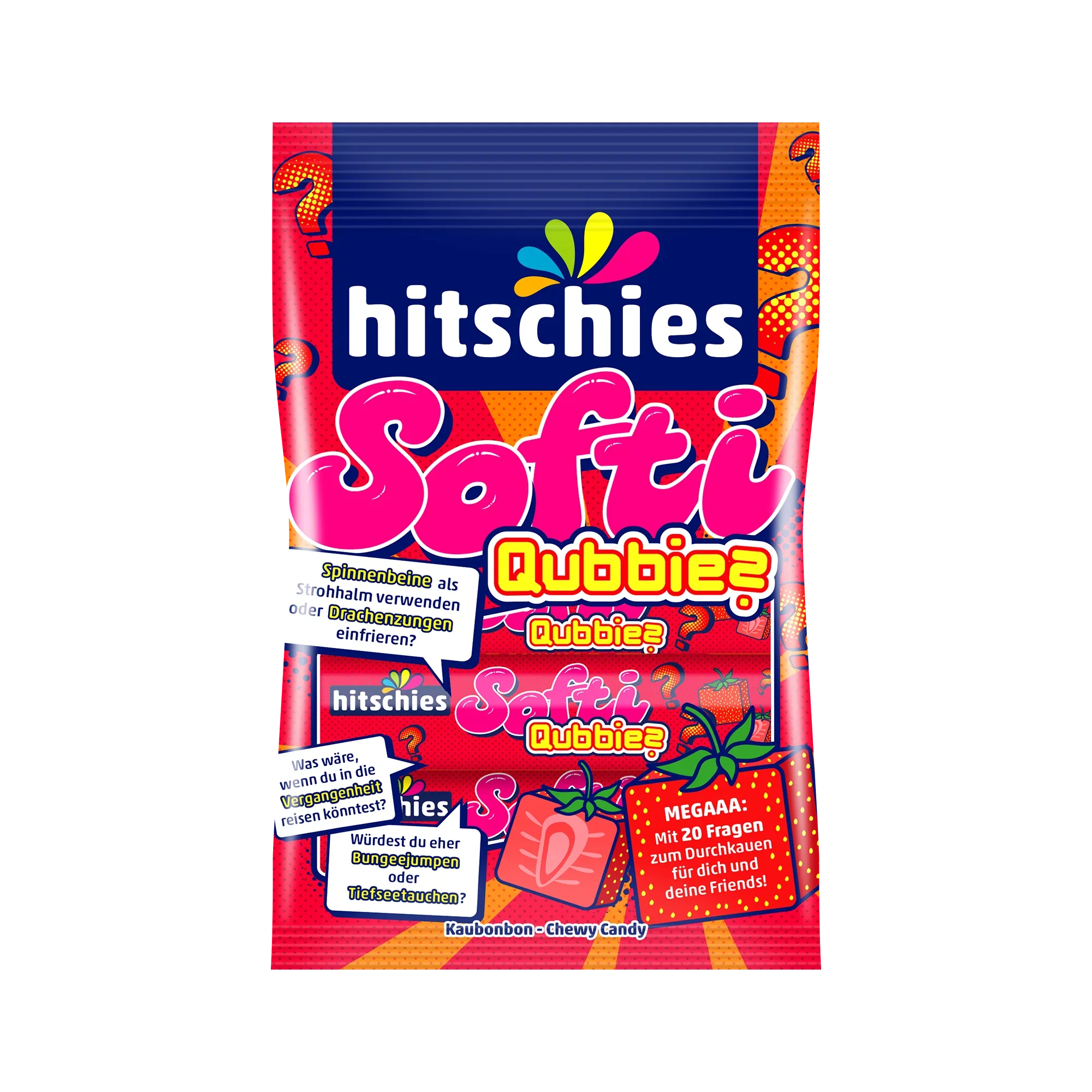 Hitschies Softi Qubbies Strawberry 80g