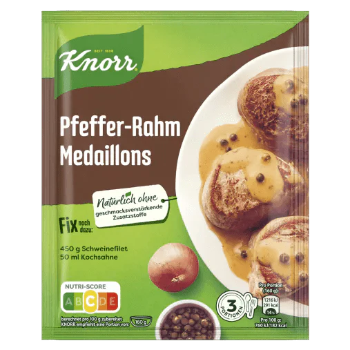 Knorr Pfeffer-Rahm (Pepper Cream) Medaillons Sauce - Image 2