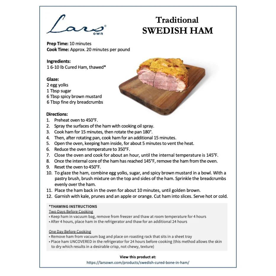 Lars Own Swedish Cured Boneless Ham - Image 7