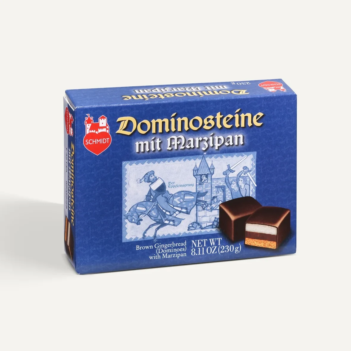 Lebkuchen Schmidt Dominos with Marzipan
