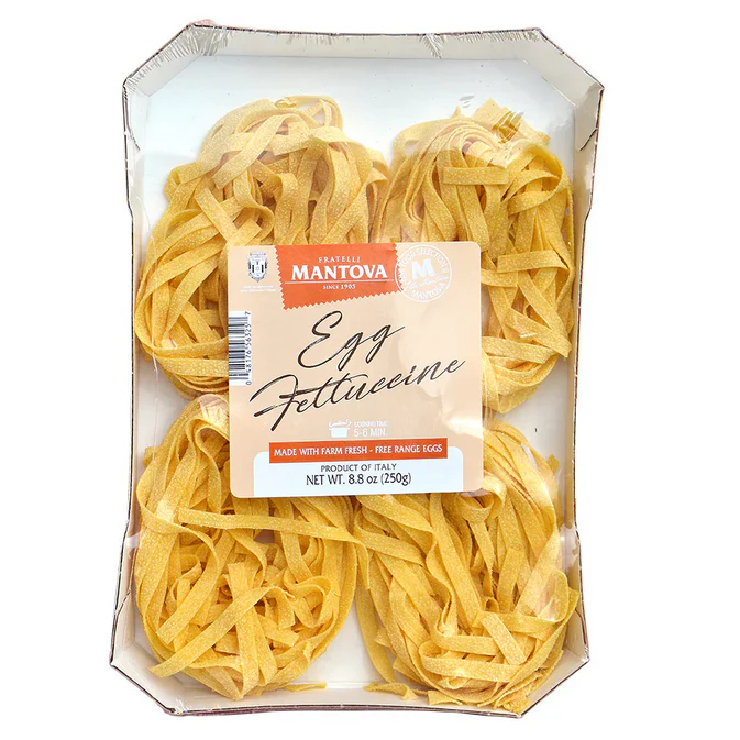Mantova Egg Pasta Fettuccine 8.8 oz - Image 2
