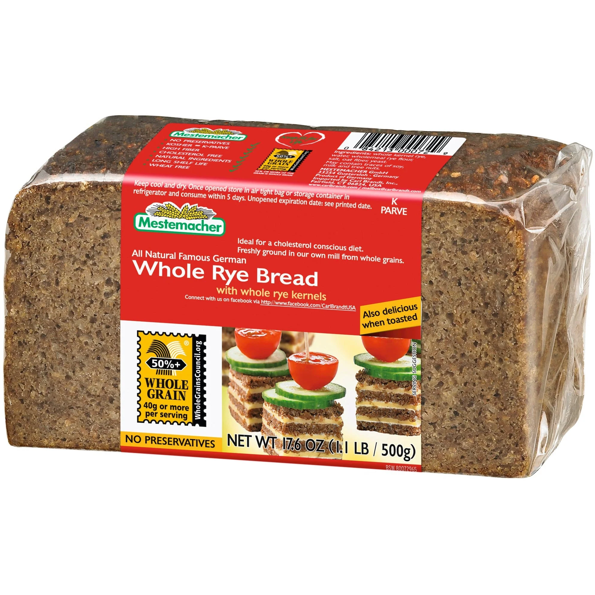 Mestemacher Whole Rye Bread