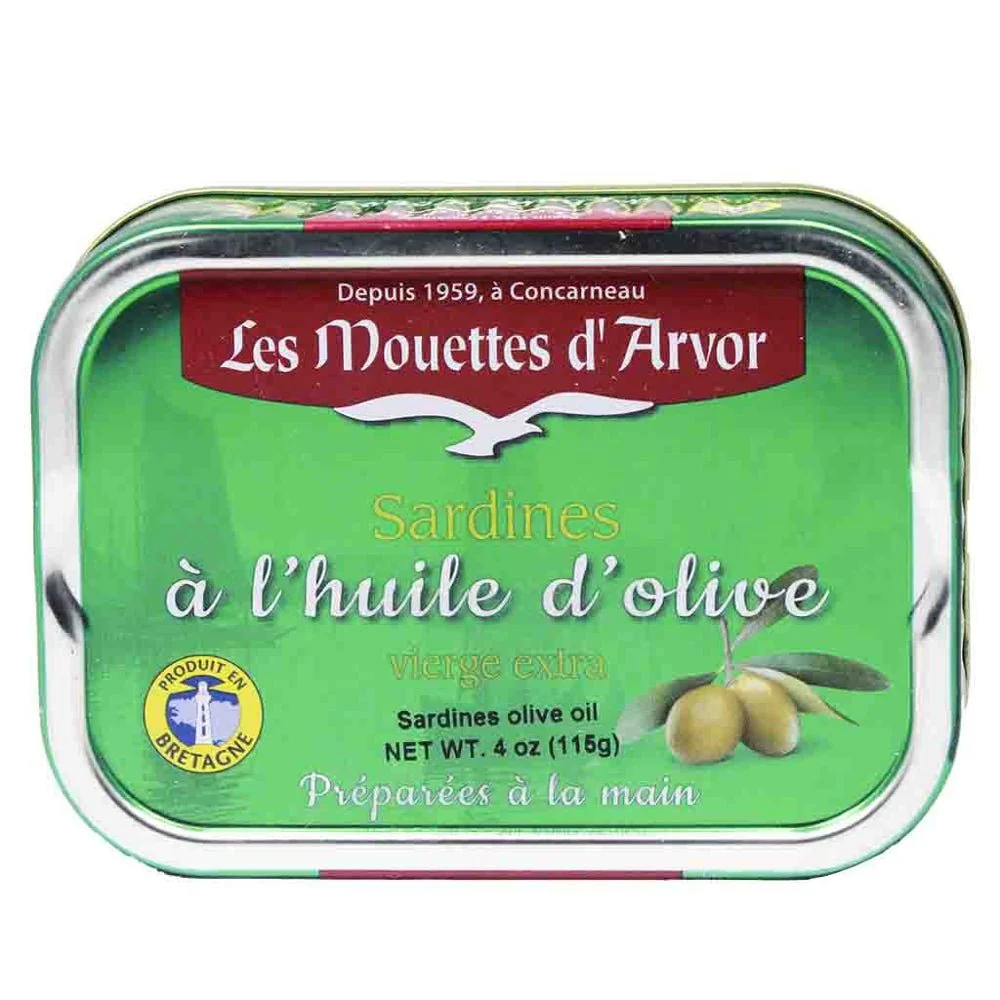 Mouettes d'Arvor Small Sardines Sardinettes) in Extra Virgin Olive Oil