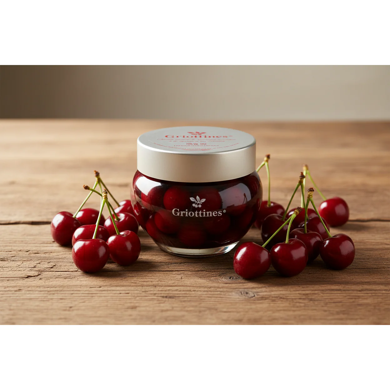 Peureux Griottines Cherries in Liqueur in Glass Jar