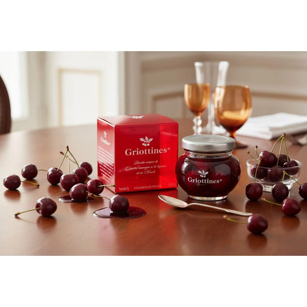 Peureux Griottines Cherries in Liqueur in Gift Box