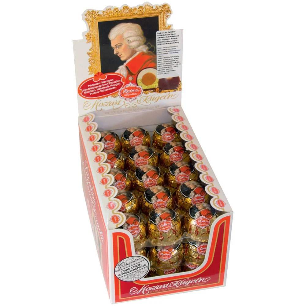 Reber Mozart Kugel in Display Box (45 Pieces)
