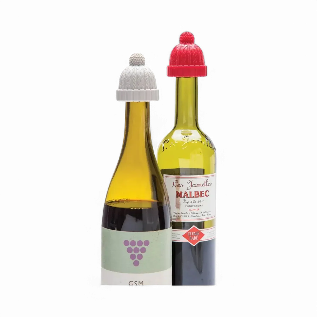 Red & Grey Beanie - Pack of 2 | Bottle Stoppers - Image 4
