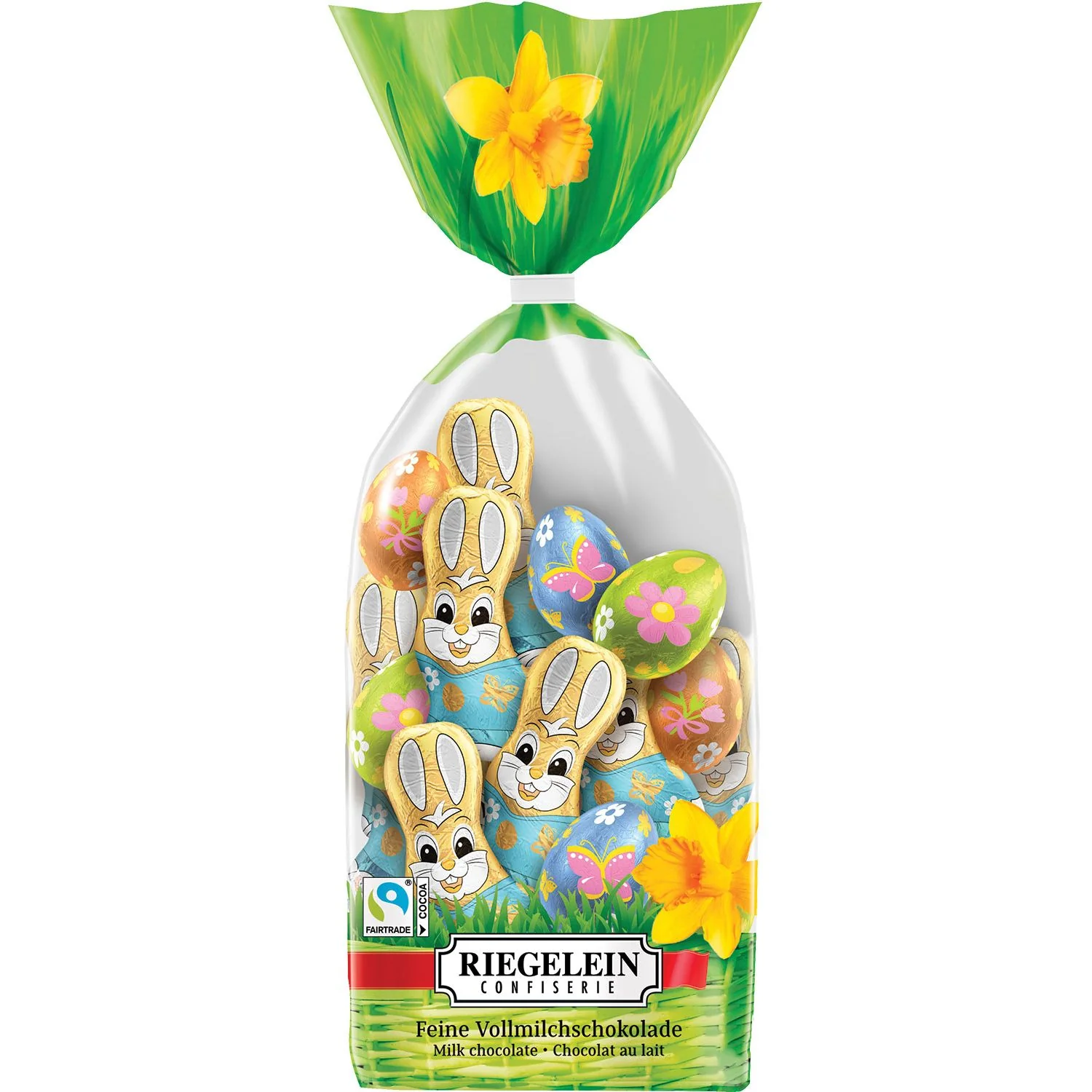 Riegelein Chocolate Easter Eggs and Bunnies in Confectionary Bag - Image 2