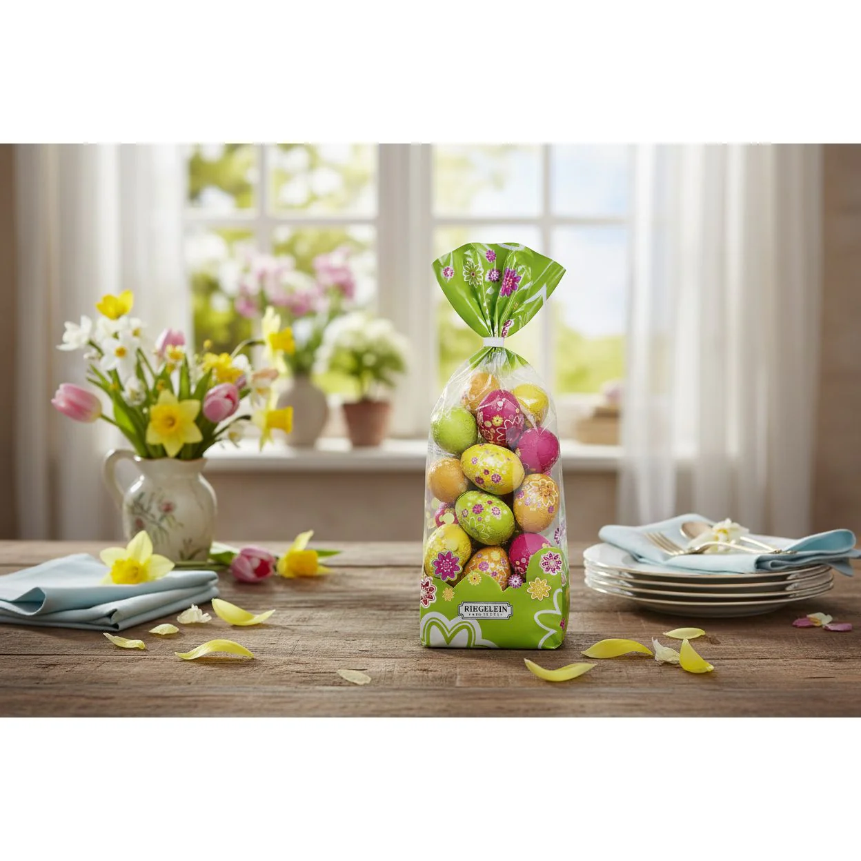 Riegelein Chocolate Easter Eggs in Confectionary Bag