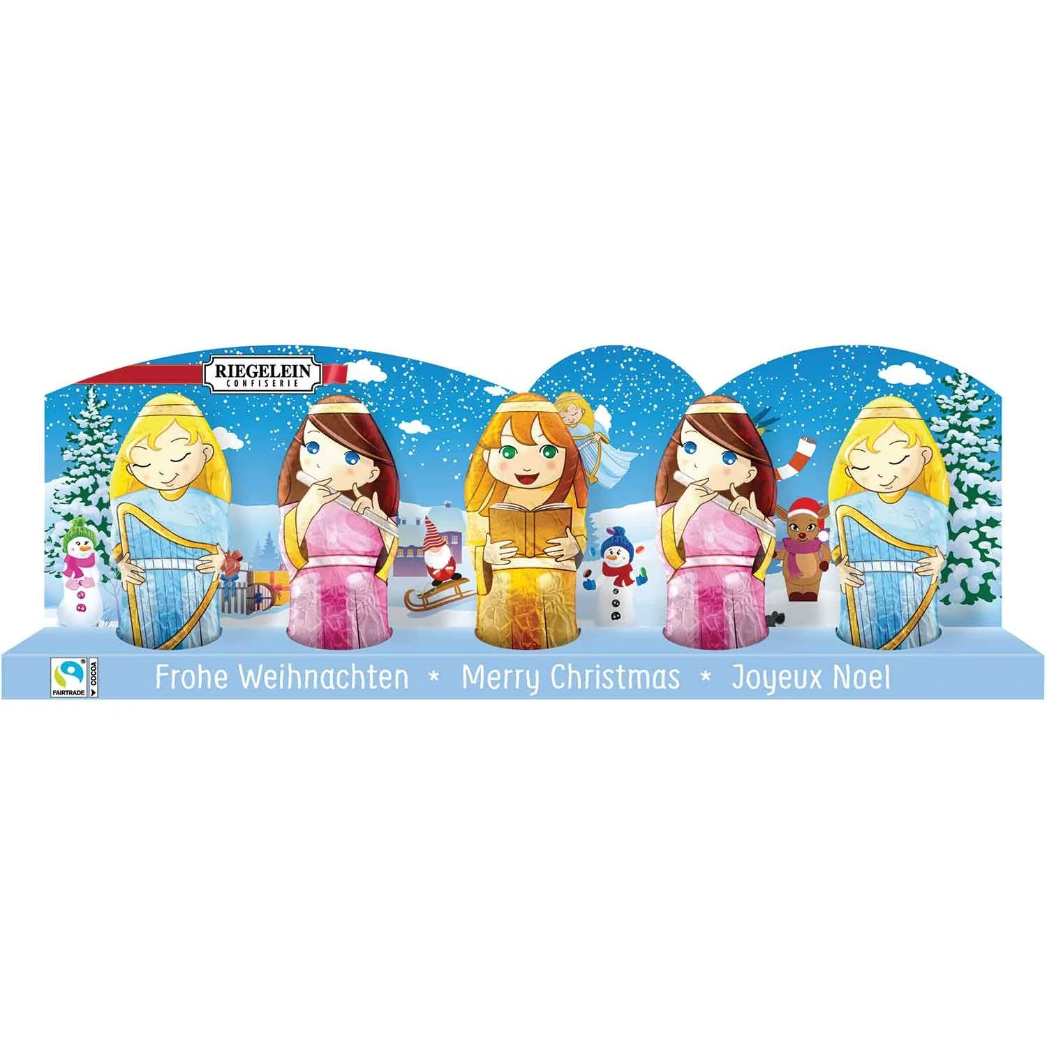 Riegelein Milk Chocolate Figures Choose from Santa or Angels - Image 3