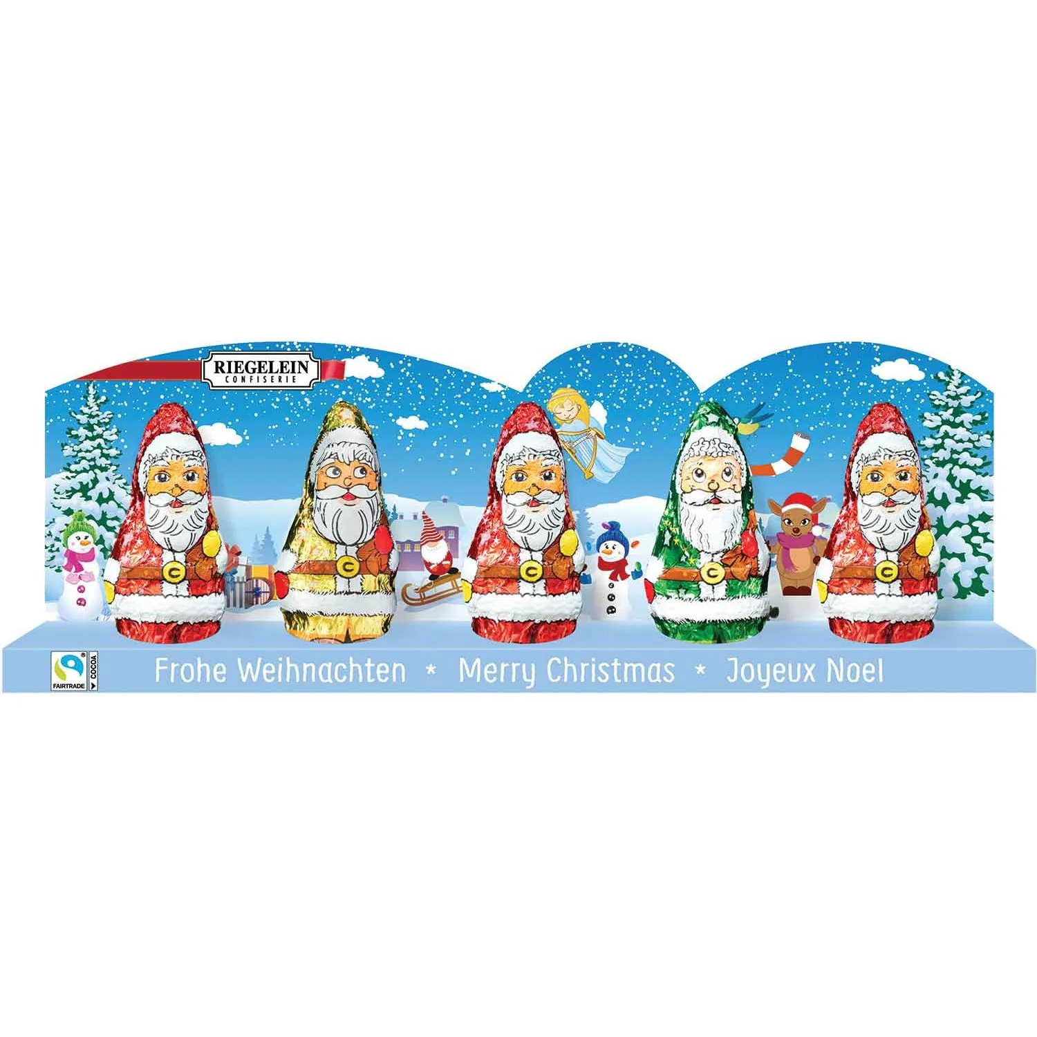 Riegelein Milk Chocolate Figures Choose from Santa or Angels - Image 4