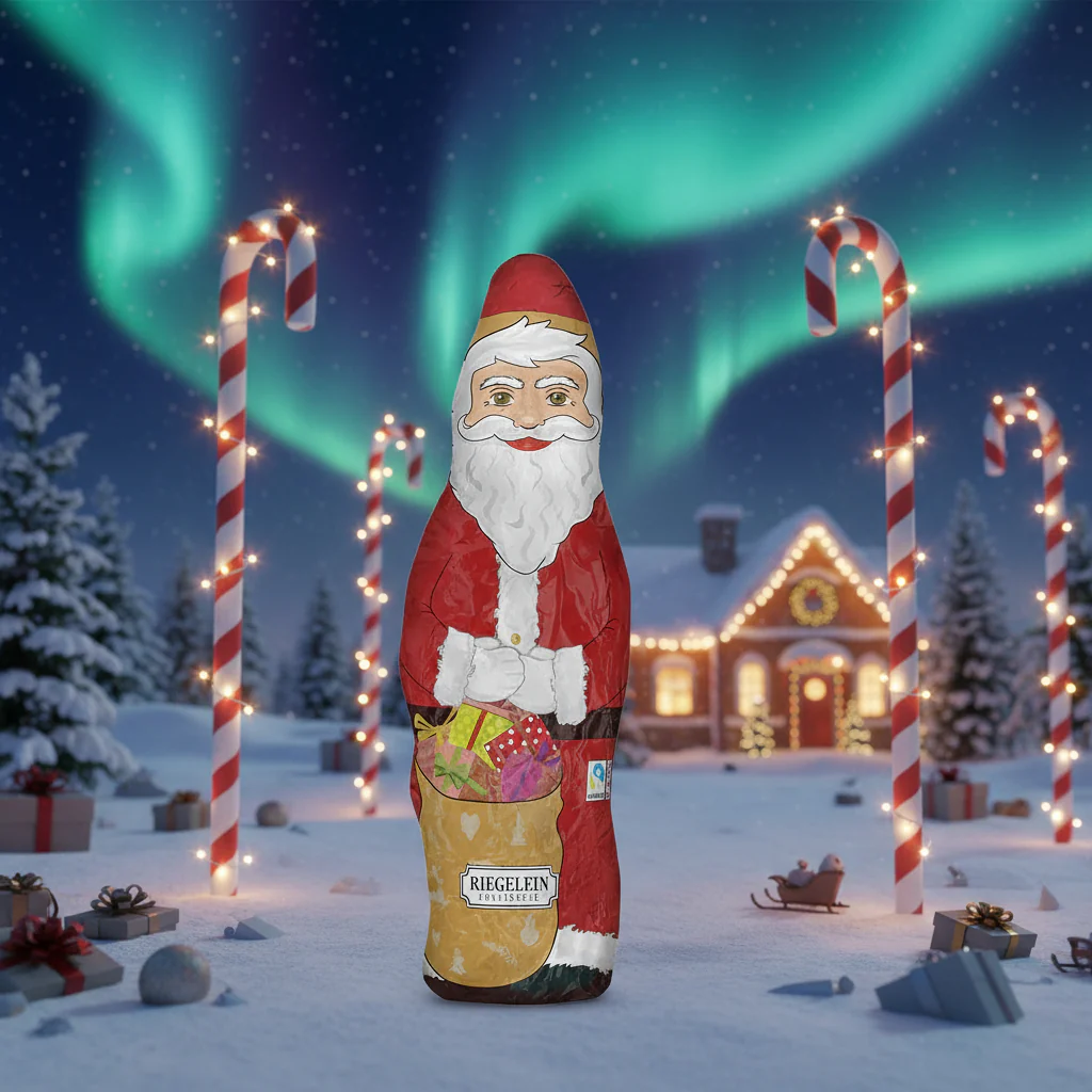 Riegelein Milk Chocolate Santa – 6.5"
