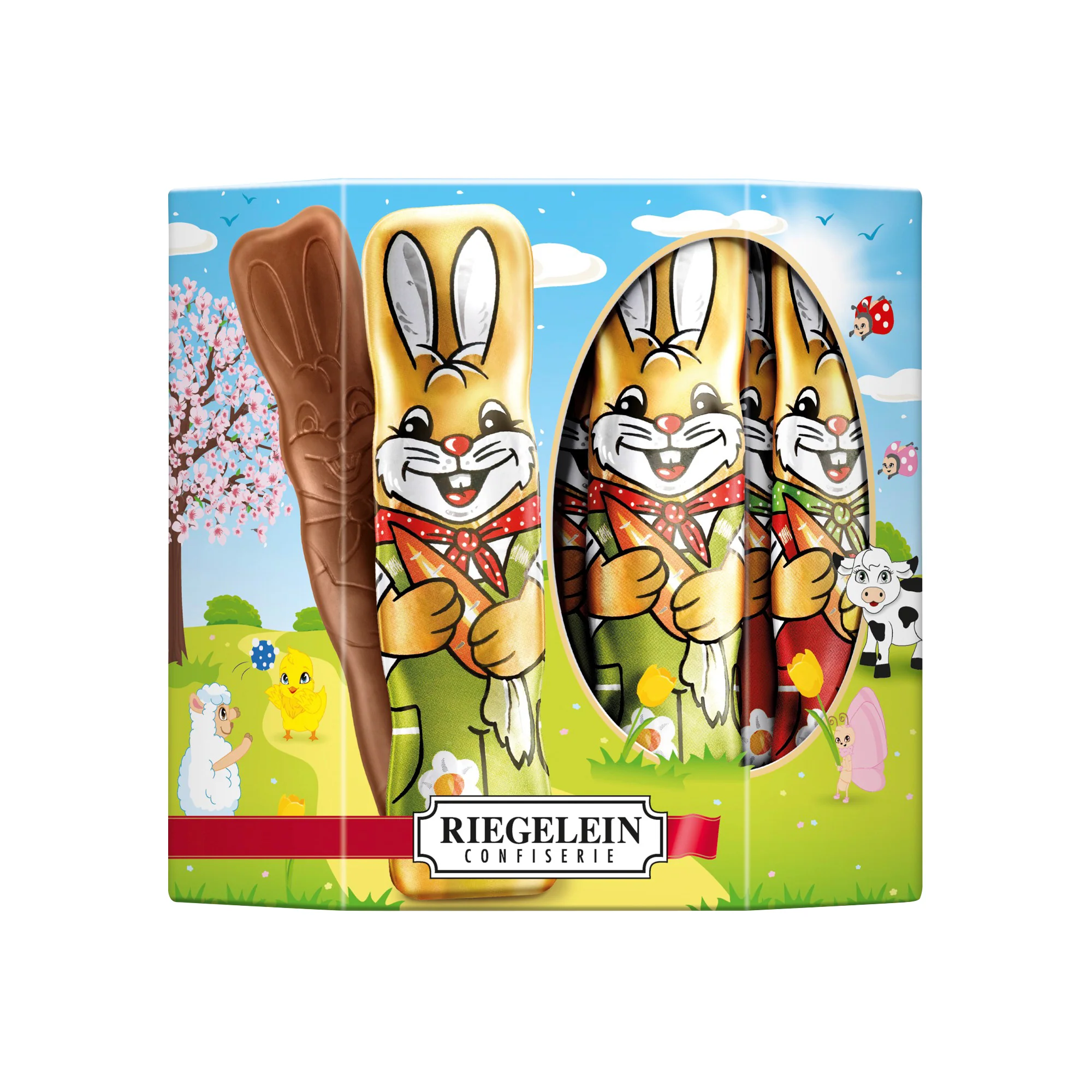 Riegelein Solid Milk Chocolate Easter Bunnies - Image 2