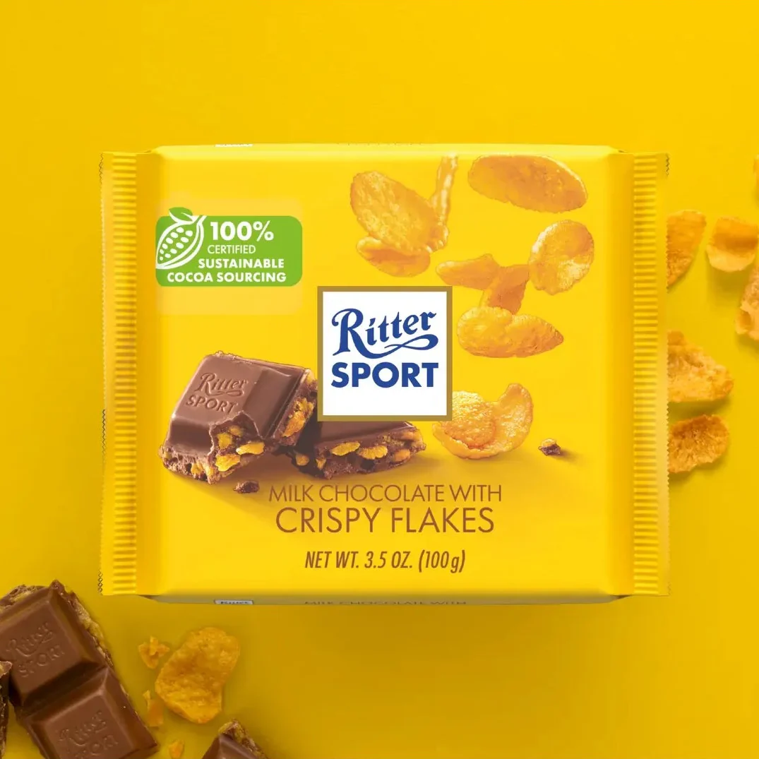 Ritter Sport Milk Chocolate with Crispy Flakes