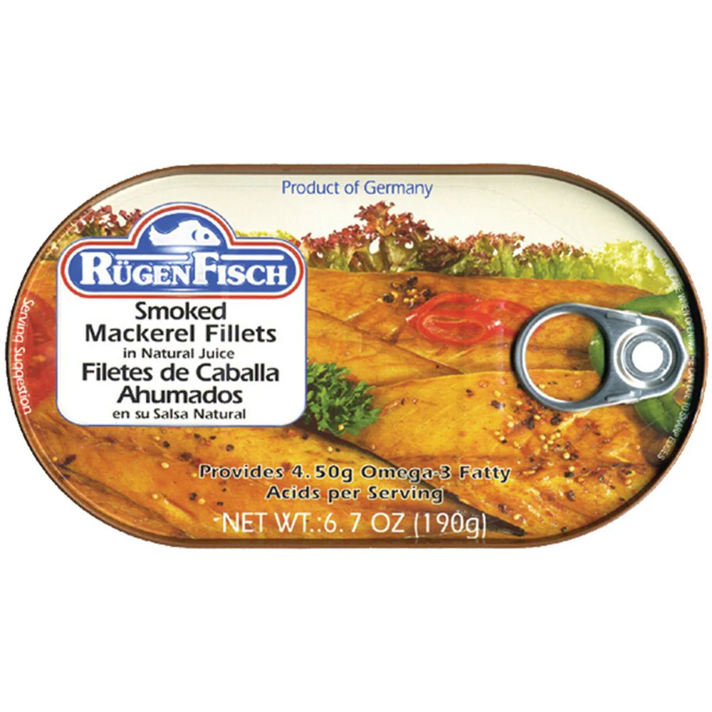 RugenFisch Smoked Mackerel In Natural Juice
